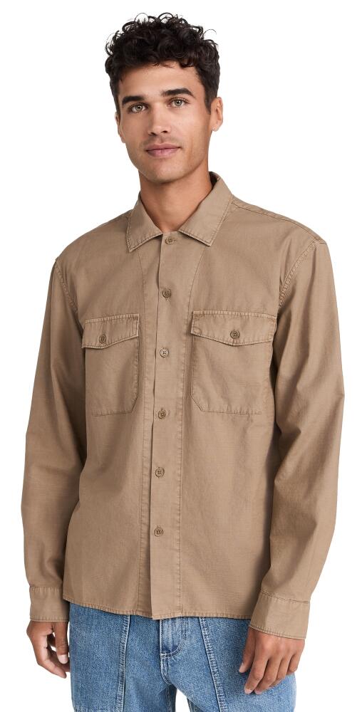 Alex Mill Field Pocket Shirt In Crosshatch Cotton Petrified Oak Cover