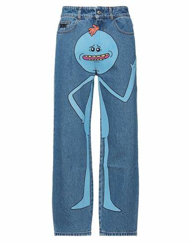 Gcds Man Jeans Blue Cotton Cover