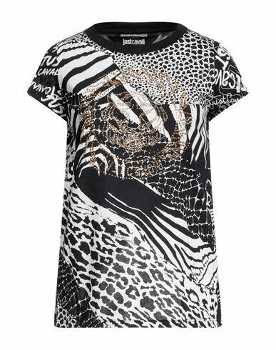 Just Cavalli Woman T-shirt Black Cotton Cover