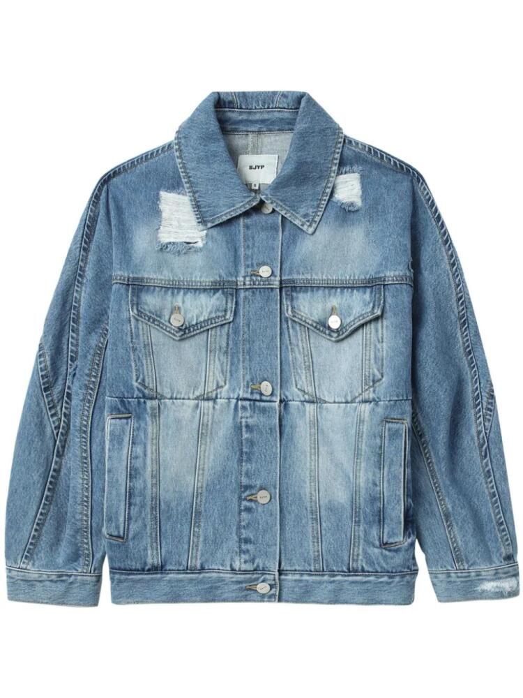 SJYP distressed denim jacket - Blue Cover