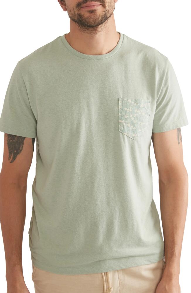 Marine Layer Signature Pocket T-Shirt in Iceberg Green Cover