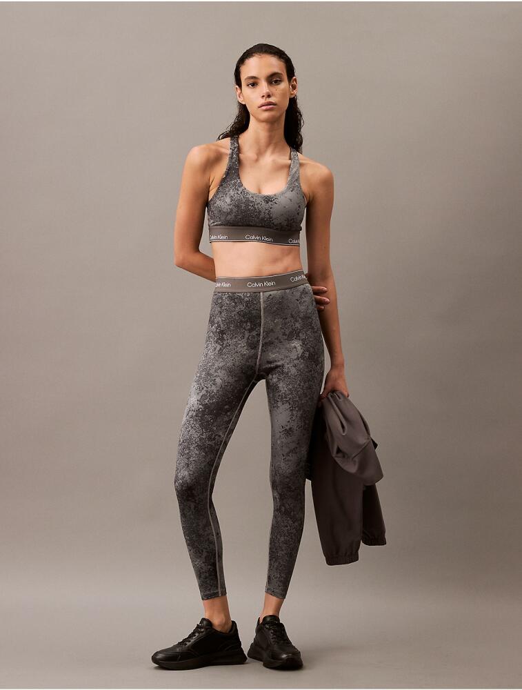 Calvin Klein Women's Modern Sport High Waist Tonal 7/8 Leggings - Grey Cover