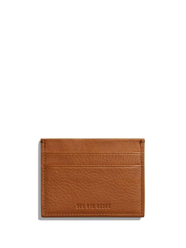 Shinola 5 Pocket grained-leather card holder - Brown Cover