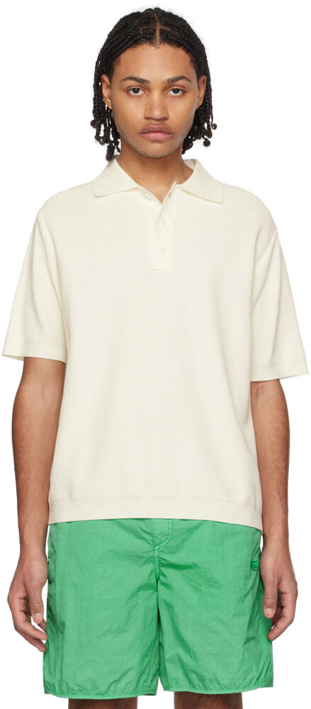 Solid Homme Off-White Three-Button Polo Cover