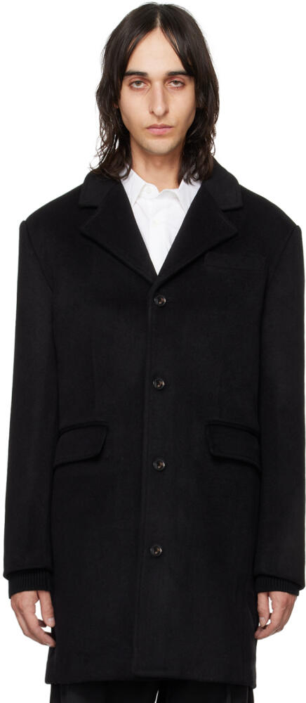 Han Kjobenhavn Black Single Breasted Coat Cover