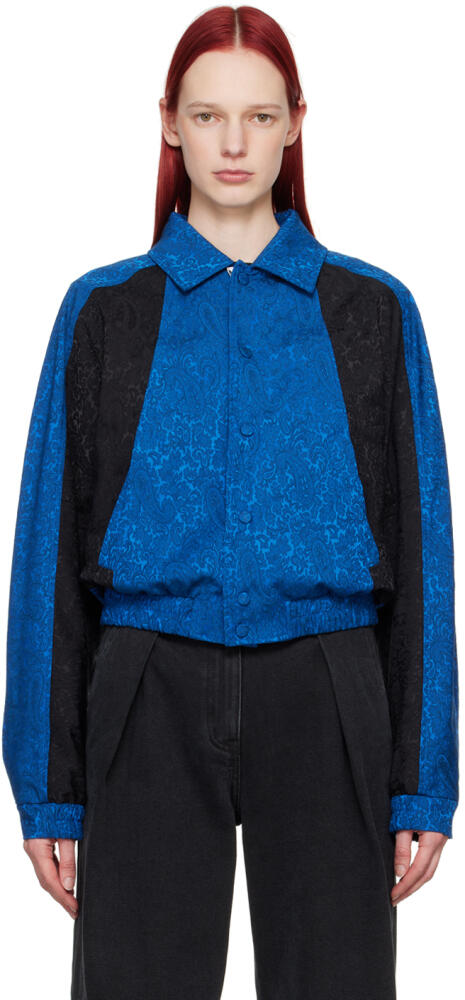 ADER error Blue Jacquard Jacket Cover