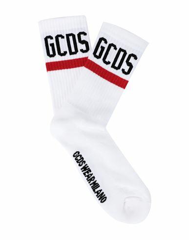 Gcds Man Socks & Hosiery White Cotton, Polyamide, Elastane Cover