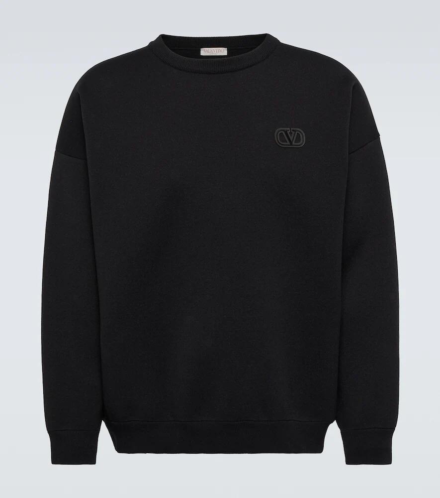 Valentino VLogo wool-blend sweater Cover