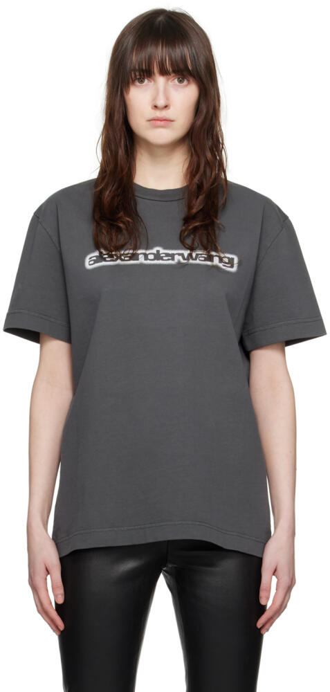 Alexander Wang Gray Printed T-Shirt Cover