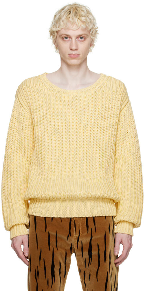 Bally Yellow Crewneck Sweater Cover