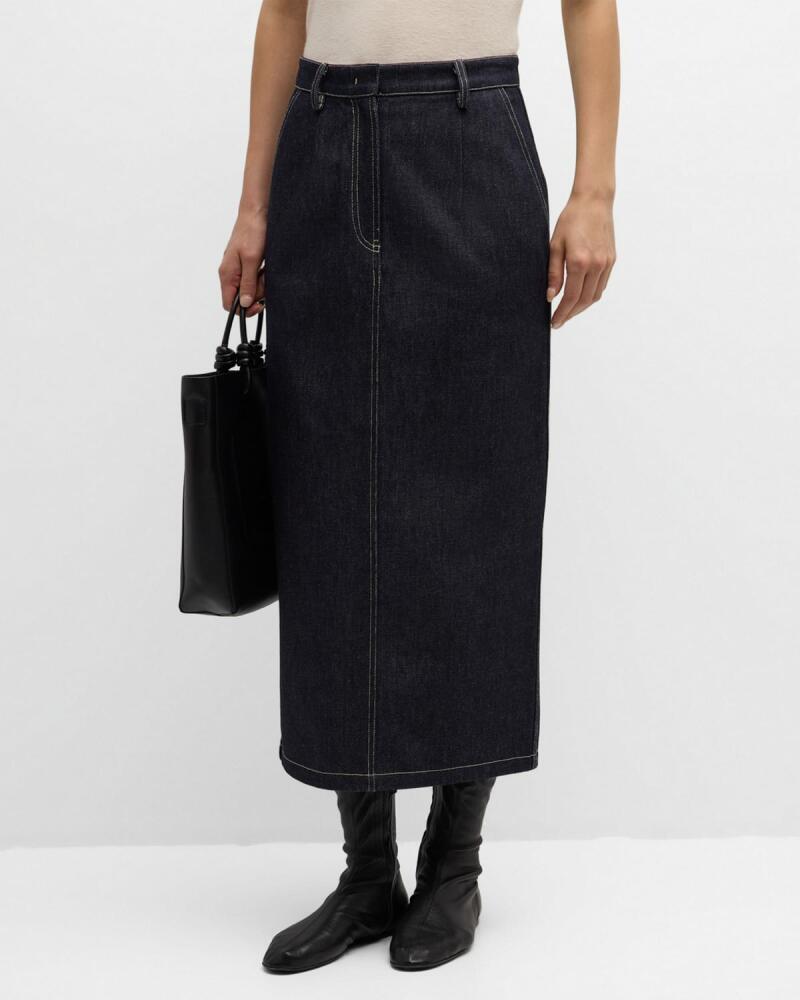 Co Denim Maxi Pencil Skirt Cover