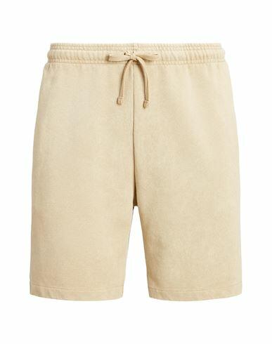 Polo Ralph Lauren 6.5-inch Loopback Fleece Short Man Shorts & Bermuda Shorts Beige Cotton Cover