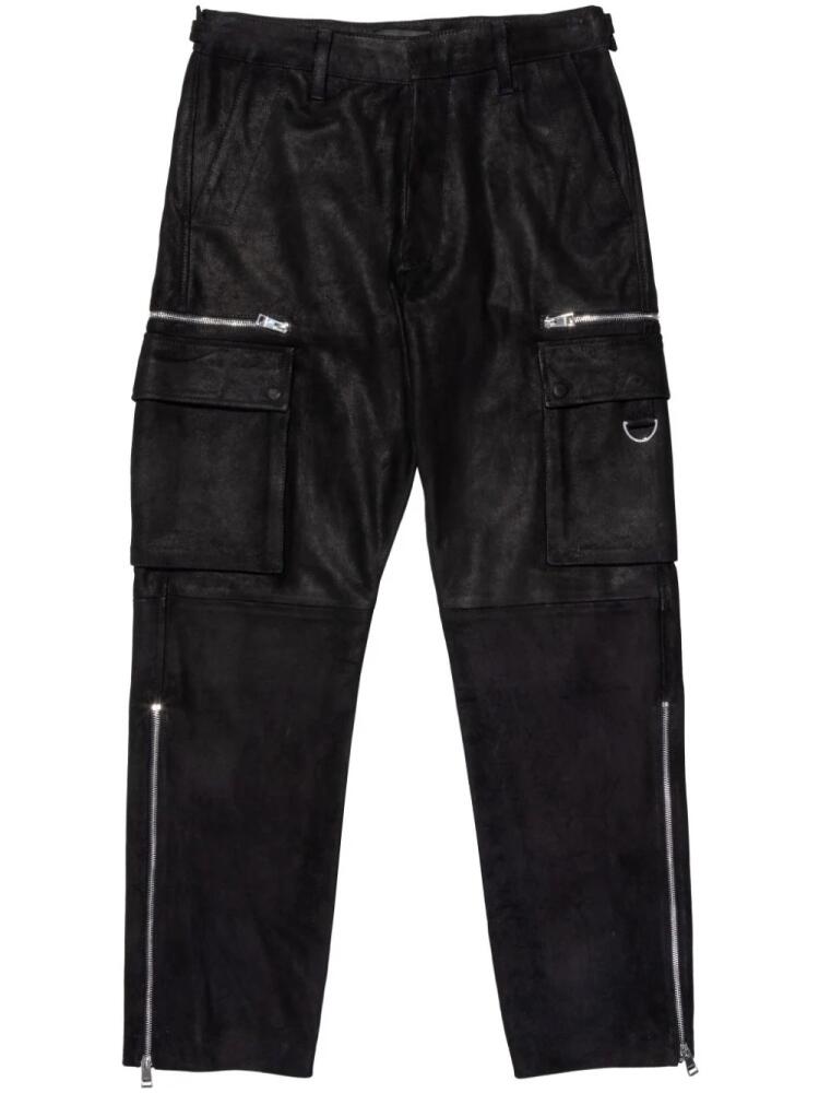 Purple Brand zipped cargo trousers - Black Cover