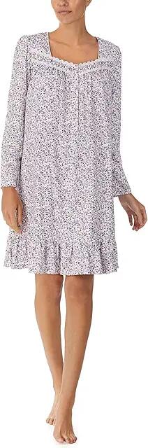 Eileen West 38 Short Long Sleeve Nightgown (Holiday Berry) Women's Pajama Cover