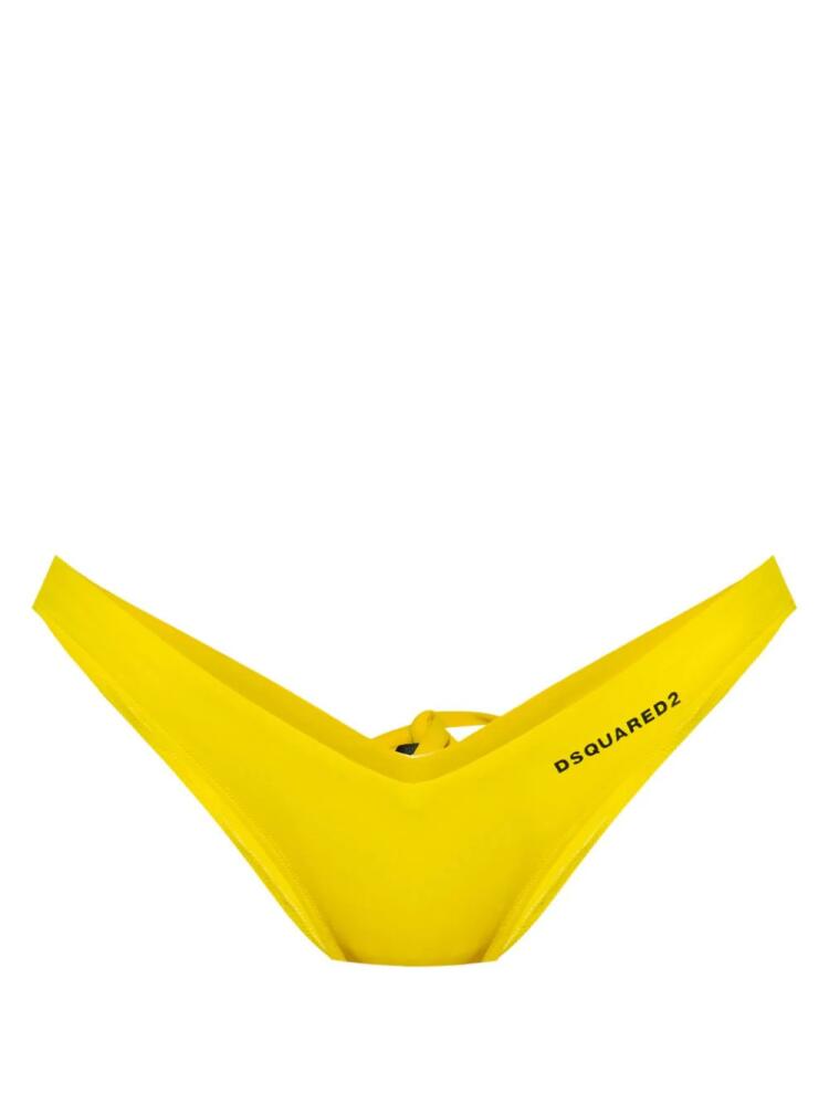 DSQUARED2 thong-style bikini bottom - Yellow Cover