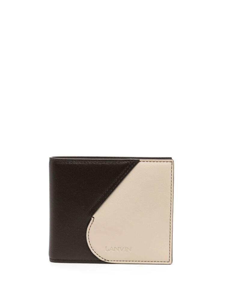 Lanvin two-tone leather bifold wallet - Brown Cover