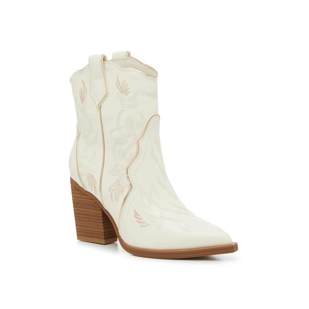 Mia Wendi Cowboy Bootie | Women's | Off White/Gold Cover