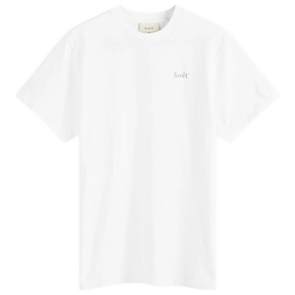 Foret Men's Still Logo T-Shirt in White Cover