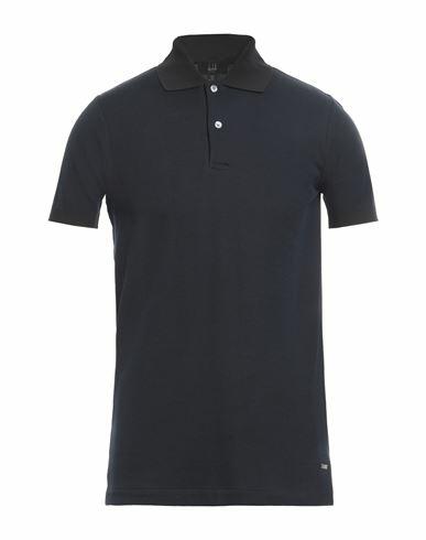 Dunhill Man Polo shirt Midnight blue Cotton Cover