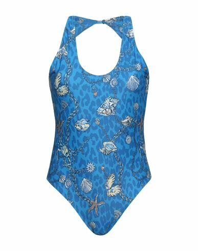 Ganni Woman One-piece swimsuit Azure Recycled polyamide, Elastane Cover