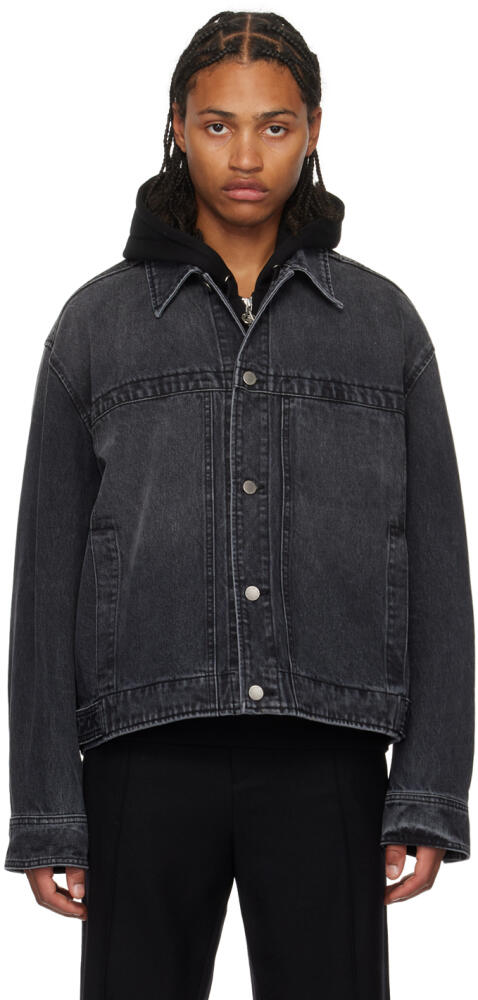 Solid Homme Gray Faded Denim Jacket Cover