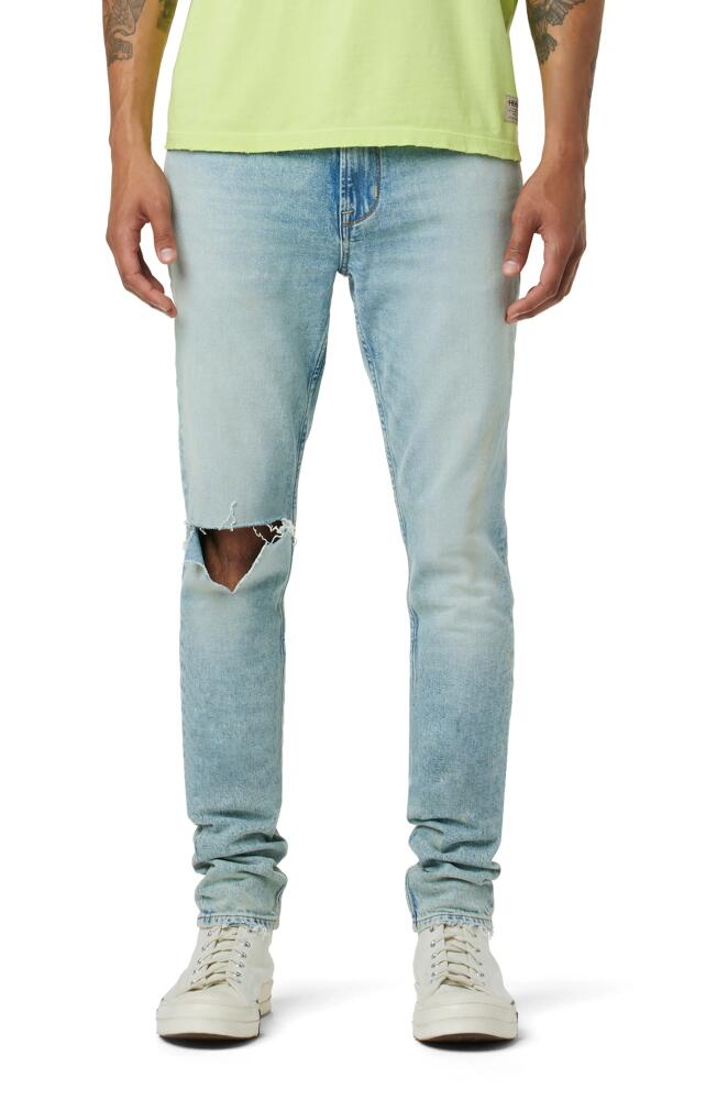 Hudson Jeans Zack Ripped Skinny Jeans in Rocker Cover