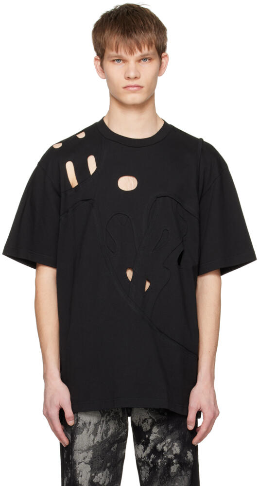 Feng Chen Wang Black Cutout T-Shirt Cover