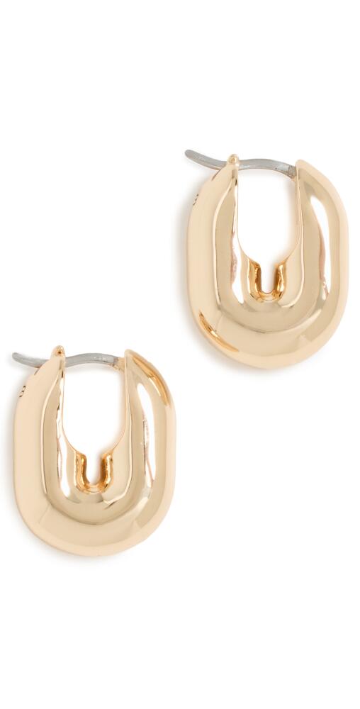 Jenny Bird Puffy U-Link Earrings High Polish Gold Cover