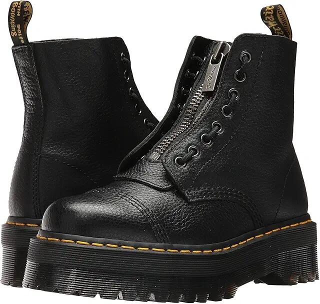 Dr. Martens Sinclair Milled Nappa Leather Platform Boots (Black Milled Nappa) Women's Shoes Cover