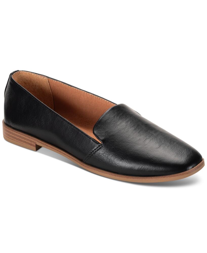 Style & Co Women's Ursalaa Square-Toe Loafer Flats, Created for Macy's - Black Cover