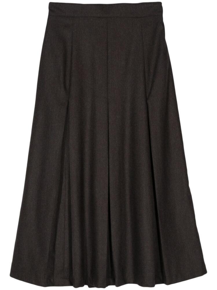 ASPESI pleated midi skirt - Brown Cover