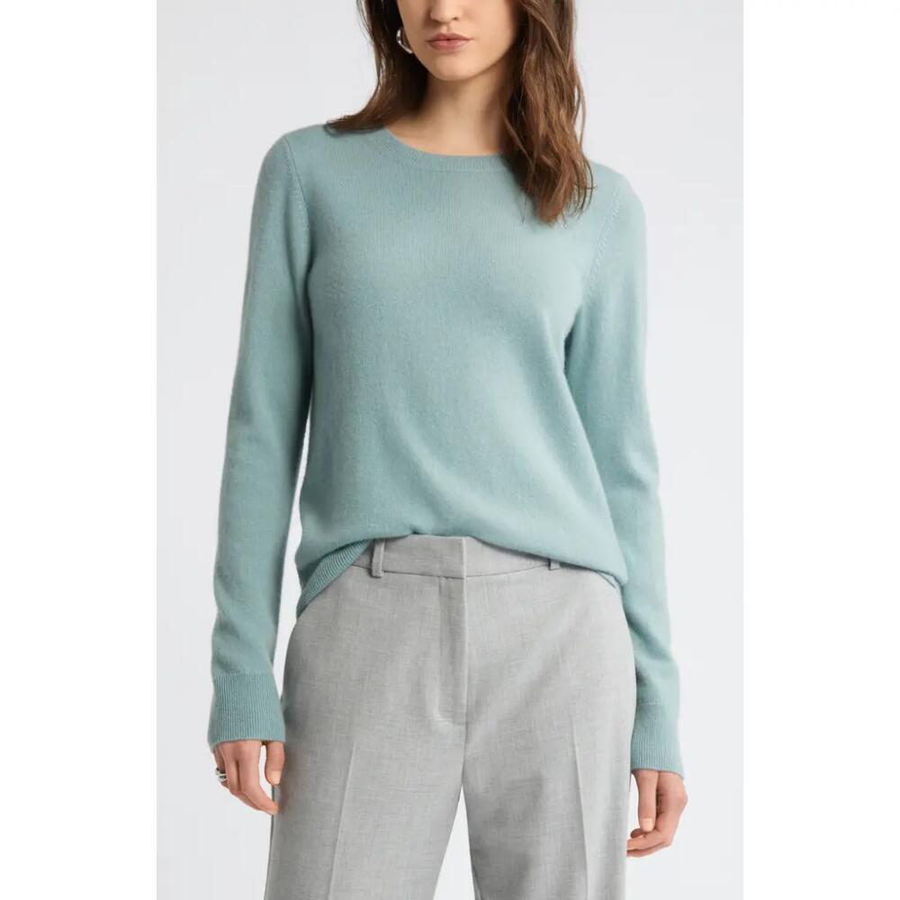 Nordstrom Crewneck Cashmere Sweater in Grey Mineral Cover