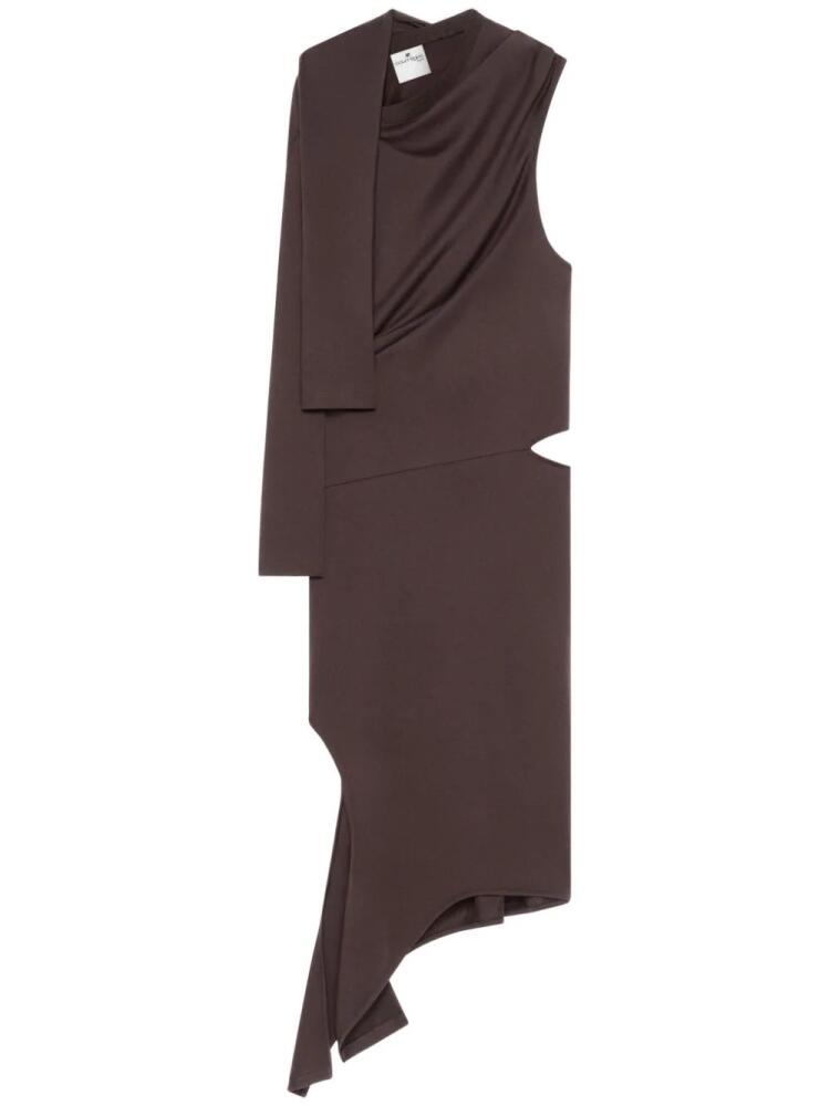 Courrèges draped cut-out dress - Brown Cover