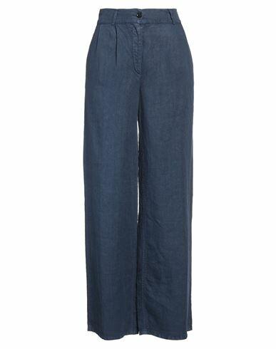 Aspesi Woman Pants Midnight blue Linen Cover