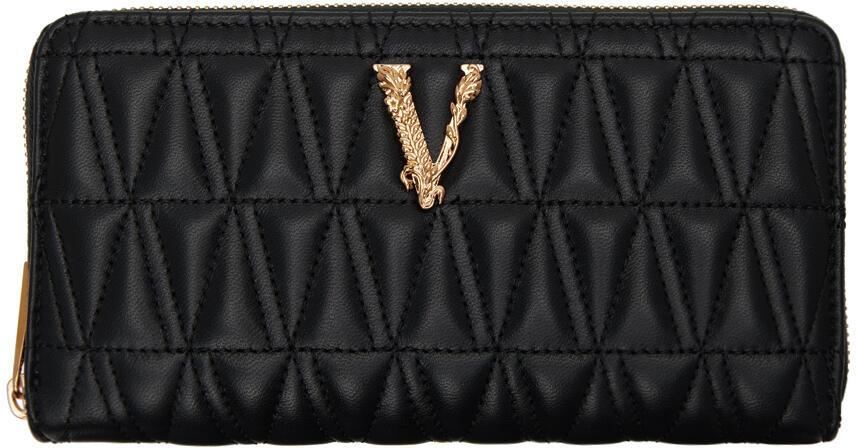 Versace Black Virtus Wallet Cover