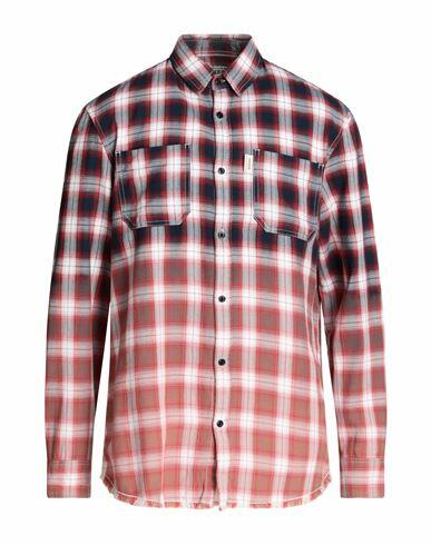 Guess Man Shirt Red Cotton Cover