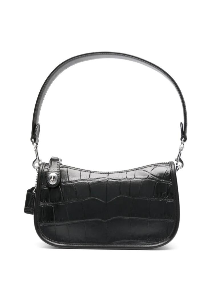 Coach Swinger 20 embossed shoulder bag - Black Cover