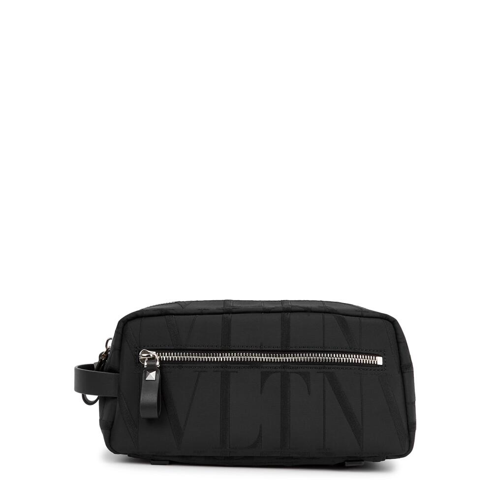 Valentino Vltn Nylon Washbag - Black - Cover