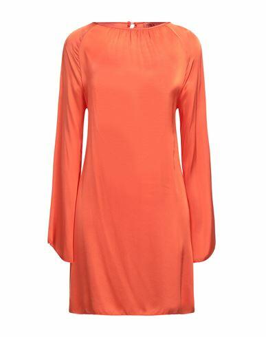 Berna Woman Mini dress Orange Viscose Cover