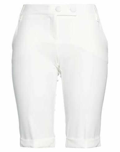 Babylon Woman Shorts & Bermuda Shorts White Polyester, Elastane Cover