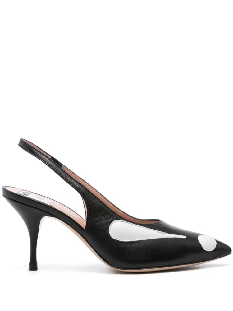 Moschino 75mm nappa pumps - Black Cover