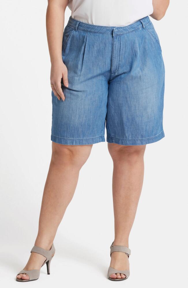 NYDJ Relaxed High Waist Denim Bermuda Shorts in Corfu Cover