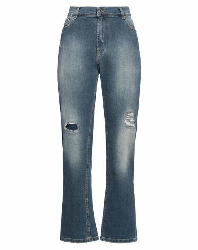 Massimo Rebecchi Woman Jeans Blue Cotton, Elastane Cover