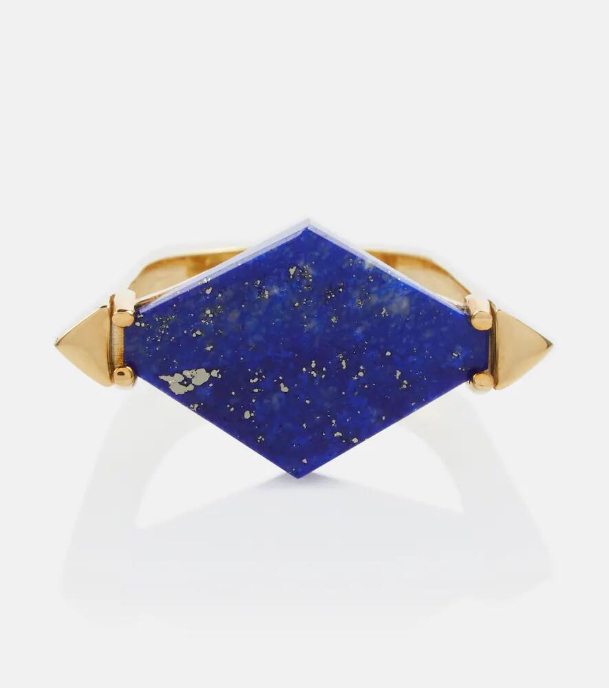 Aliita Deco Rombo 9kt gold ring with lapis lazuli Cover