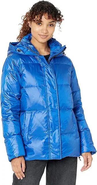 Sanctuary Short Down Jacket (Royal Blue) Women's Clothing Cover