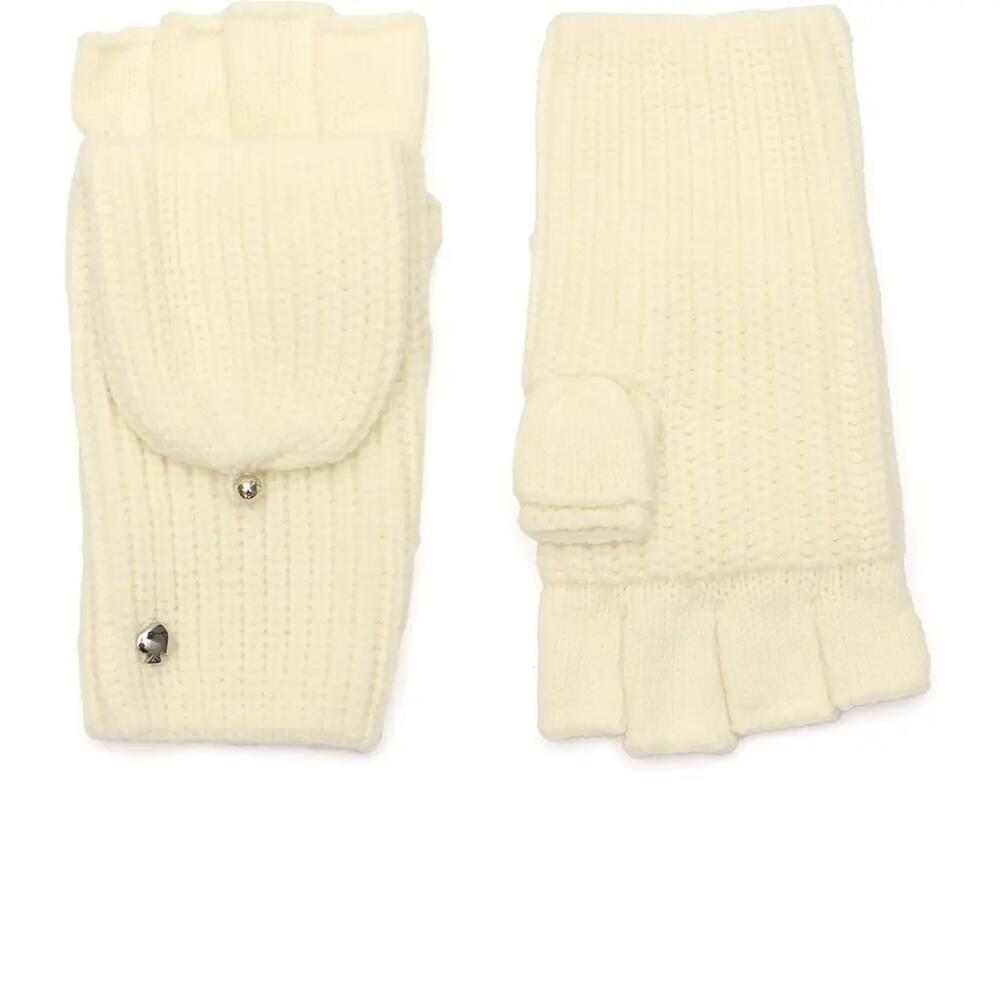 Kate Spade New York spade pop top convertible gloves in Cream Cover