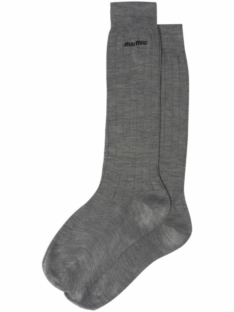 Miu Miu Silk socks - Grey Cover