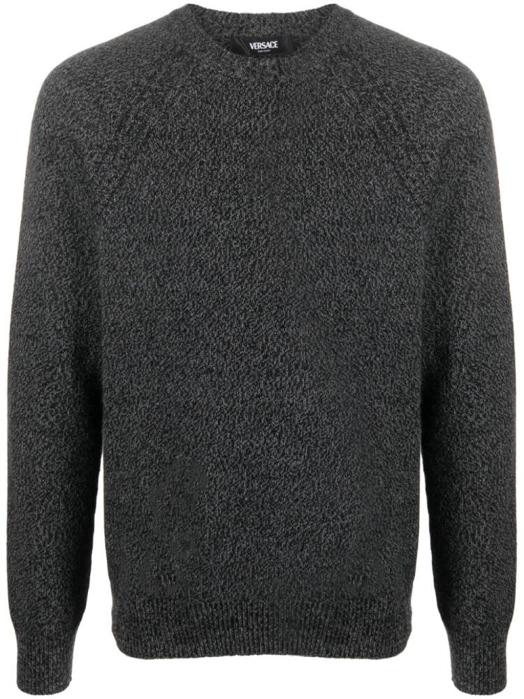 Versace Greca-trim cashmere jumper - Black Cover