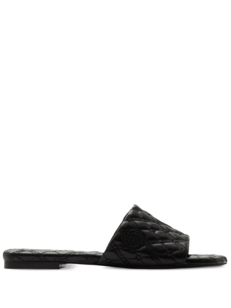 Burberry Quilt leather slides - Black Cover