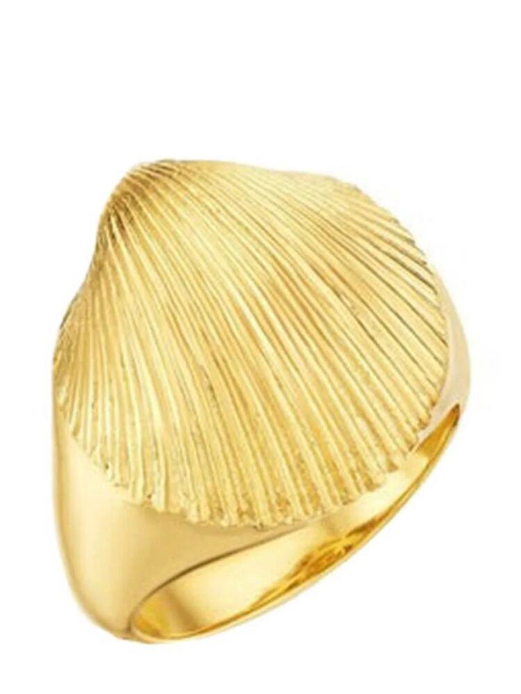 Cadar 18kt yellow gold Shell signet ring Cover